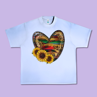 Sunflower Fall Heart Urban Heavy Tee Designed By Ranaportraitstore