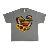 Tornado Sunflower Fall Heart Urban Heavy Tee - RanaPortraitStore