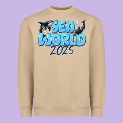 Sea World 2025 Heavyweight Sweatshirt Designed By Cowhidedigitalart