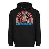 Black teacherlife and teacher gnome rainbow Heavyweight Hoodie - Artiststas