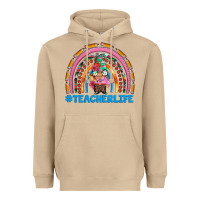 Mushroom teacherlife and teacher gnome rainbow Heavyweight Hoodie - Artiststas