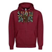 Burgundy show mom highland cow Zipper Hoodie - SublimationCraftShop