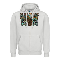 Dove Grey show mom highland cow Zipper Hoodie - SublimationCraftShop