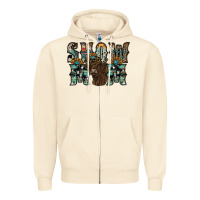 Sandshell show mom highland cow Zipper Hoodie - SublimationCraftShop