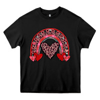 Black valentines heart rainbow Heavy Core Tee - JahusDesignShop
