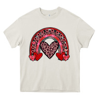 Cream valentines heart rainbow Heavy Core Tee - JahusDesignShop