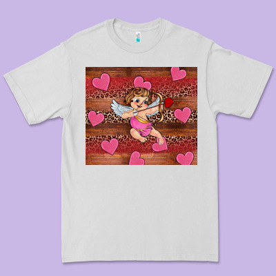 Valentine's Day Cupid Heart Premium Tee Designed By Ranaportraitstore