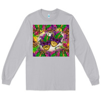 Moon Dust Mardi Gras masks tumbler Long Sleeve Tee - HowdyJamesFarm