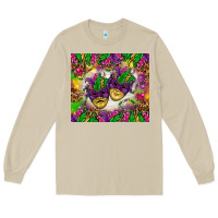 Mushroom Mardi Gras masks tumbler Long Sleeve Tee - HowdyJamesFarm