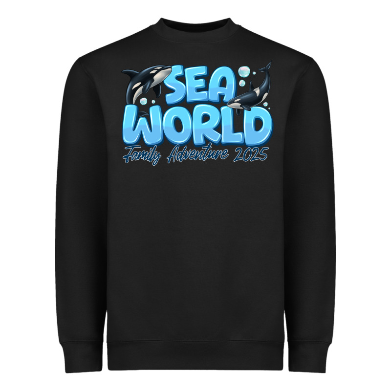 Sea World Family Adventure 2025 Heavyweight Sweatshirt by CowhideDigitalArt | Teevron