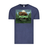 Vintage Denim Mama bear tumbler Vintage Tee - HowdyJamesFarm