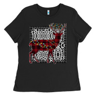 Black Christmas Deer Ladies Tee - Bettercallsaul