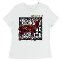 White Christmas Deer Ladies Tee - Bettercallsaul