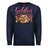 Navy golden retriever mom Premium Sweatshirt - Artiststas
