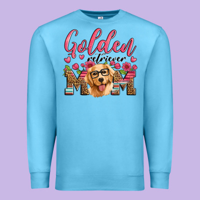 Golden Retriever Mom Premium Sweatshirt Designed By Artiststas