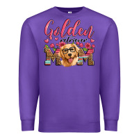 Purple golden retriever mom Premium Sweatshirt - Artiststas