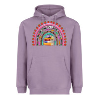 Teacher Pen Apple Books Rainbow Heavyweight Hoodie | Teevron