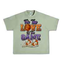 Oil Green for the love of the game basketball Urban Heavy Tee - HowdyJamesFarm