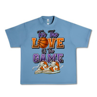 Pebble Blue for the love of the game basketball Urban Heavy Tee - HowdyJamesFarm