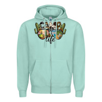 Seafoam camp life Zipper Hoodie - SublimationCraftShop