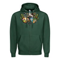 Sports Green camp life Zipper Hoodie - SublimationCraftShop