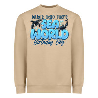 Mushroom Whale Hello There Sea World Birthday Boy Heavyweight Sweatshirt - CowhideDigitalArt