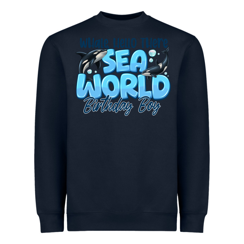 Whale Hello There Sea World Birthday Boy Heavyweight Sweatshirt by CowhideDigitalArt | Teevron