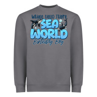 Storm Whale Hello There Sea World Birthday Boy Heavyweight Sweatshirt - CowhideDigitalArt