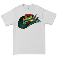 Dove Grey Aztec Sunflower Cowboy Hat Premium Tee - Bettercallsaul
