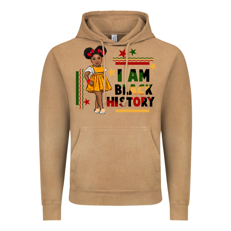 I Am Black History Black Girl Peekaboo Juneteenth Vintage Hoodie by CowGirlArtShop | Teevron