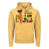 Vintage Mustard i am black history black girl peekaboo juneteenth Vintage Hoodie - CowGirlArtShop