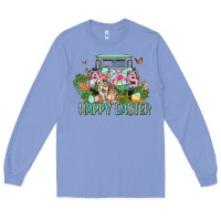 Colony Blue Happy Easter Day Long Sleeve Tee - CowGirlArtShop