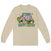Mushroom Happy Easter Day Long Sleeve Tee - CowGirlArtShop