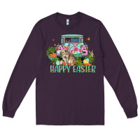 Plum Happy Easter Day Long Sleeve Tee - CowGirlArtShop