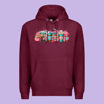 Nurse Fuel Coffee Cup Premium Hoodie Designed By Jasminsmagicworld