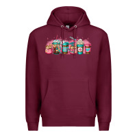 Burgundy nurse fuel coffee cup Premium Hoodie - Jasminsmagicworld