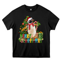 Black Merry Christmas Penguin Heavy Core Tee - LillyAllenDesigns