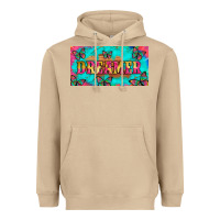 Mushroom dreamer with butterfly and tie dye  licance  plate Heavyweight Hoodie - Artiststas