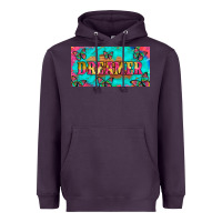 Plum dreamer with butterfly and tie dye  licance  plate Heavyweight Hoodie - Artiststas