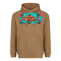 Toasted Coconut dreamer with butterfly and tie dye  licance  plate Heavyweight Hoodie - Artiststas