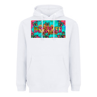 White dreamer with butterfly and tie dye  licance  plate Heavyweight Hoodie - Artiststas