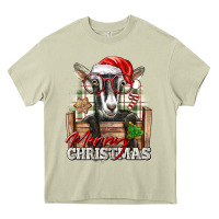 Mossy Merry Christmas Alpine Goat Heavy Core Tee - LillyAllenDesigns