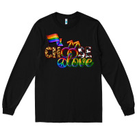 Black Western choose love Long Sleeve Tee - CowGirlArtShop