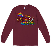 Burgundy Western choose love Long Sleeve Tee - CowGirlArtShop