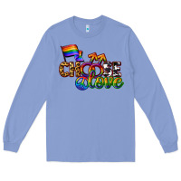 Colony Blue Western choose love Long Sleeve Tee - CowGirlArtShop