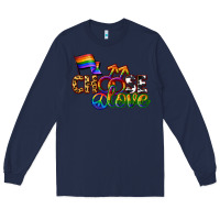 Navy Western choose love Long Sleeve Tee - CowGirlArtShop