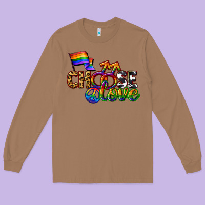Western Choose Love Long Sleeve Tee Designed By Cowgirlartshop