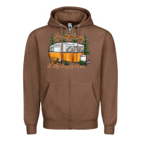 Chestnut camping is my happy place Zipper Hoodie - SublimationCraftShop