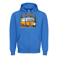 True Royal camping is my happy place Zipper Hoodie - SublimationCraftShop