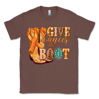 Chestnut Give Cancer the boot Kidney Cancer orange ribbon Classic Tee - NancyCooperArtShop